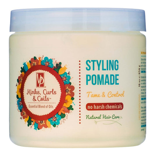Light Gray VITALE PRO Kinks, Curls &amp; Coils Styling Pomade (16oz)