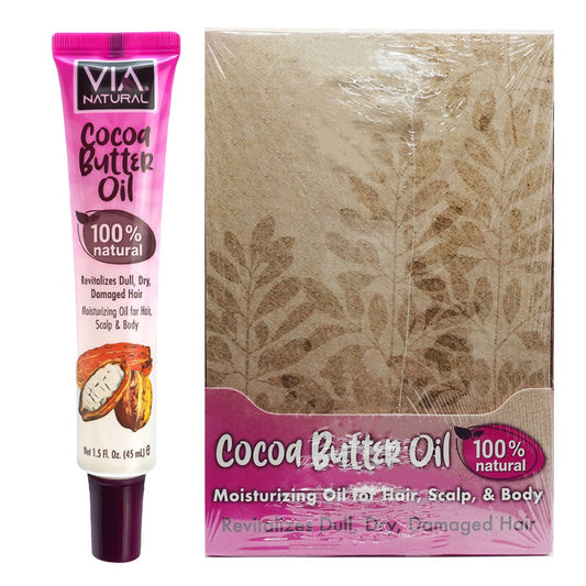 White Smoke VIA NATURAL Cocoa Butter Oil Treatment Tube (1.5oz)