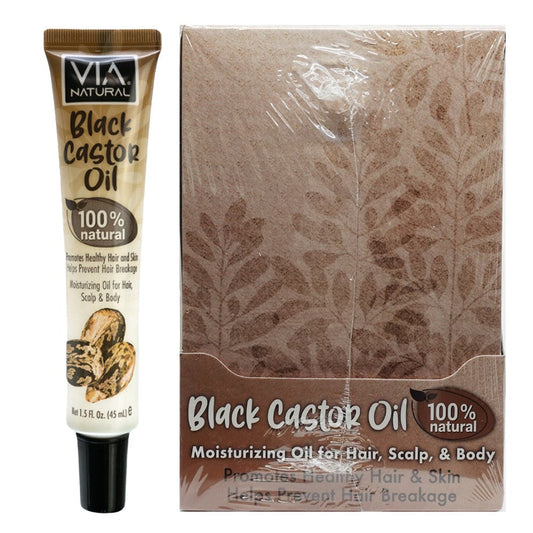White Smoke VIA NATURAL Black Castor Oil Treatment Tube (1.5oz)