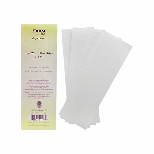 White Smoke Dukal Non-Woven Wax Strips 3" x 9" 100PK 900714/01578
