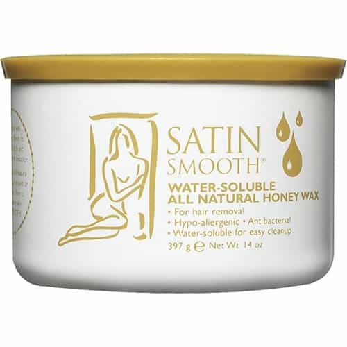 White Smoke Satin Smooth Water Soluble Honey Soft Wax 14 oz. SSW14SW