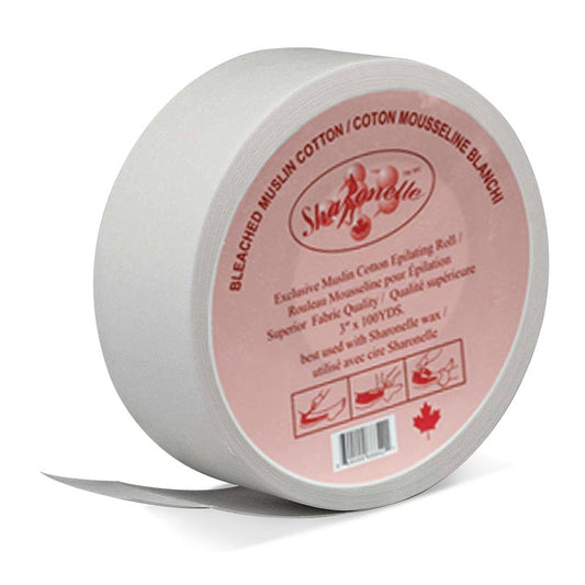 White Smoke Sharonelle (68842) Bleach Muslin Cotton Roll  100 Yards