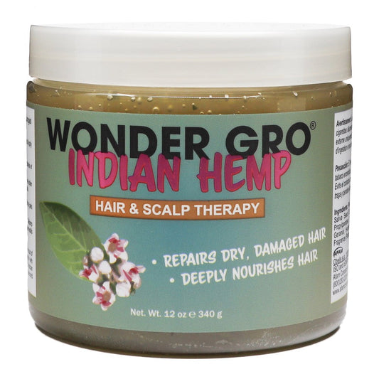Light Gray WONDER GRO Indian Hemp Hair &amp; Scalp Therapy (12oz)