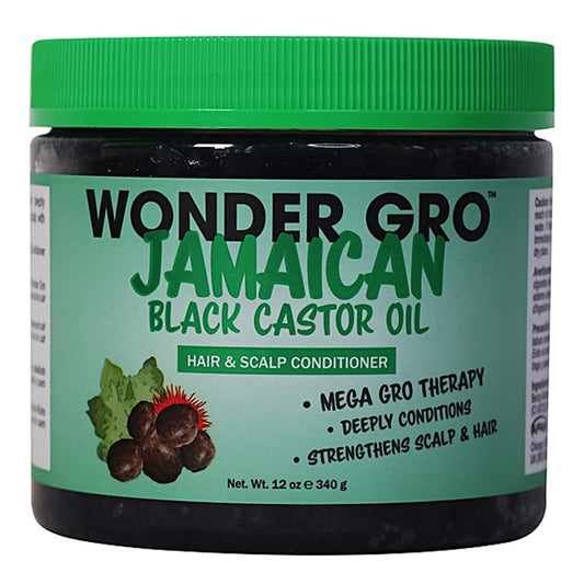 Black WONDER GRO Jamaican Black Castor Hair &amp; Scalp Conditioner (12oz)