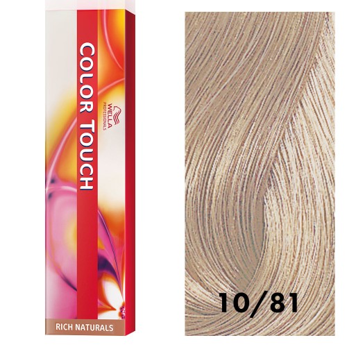 White Smoke Wella Color Touch 10/81 Lightest Blonde/Pearl Ash 2oz
