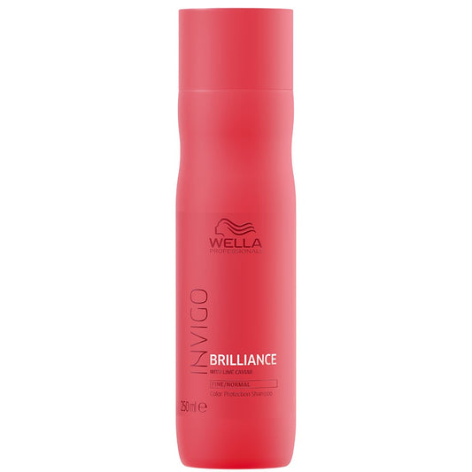 Maroon Wella INVIGO Brilliance Shampoo Normal/Fine Gallon