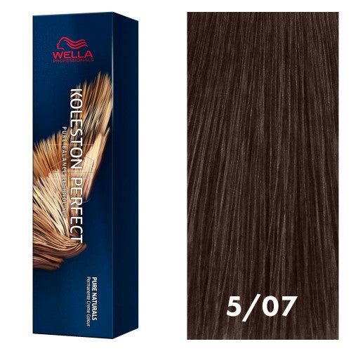 White Smoke Wella Koleston Perfect Pure Naturals 5/07 Light/Natural Brown 2oz
