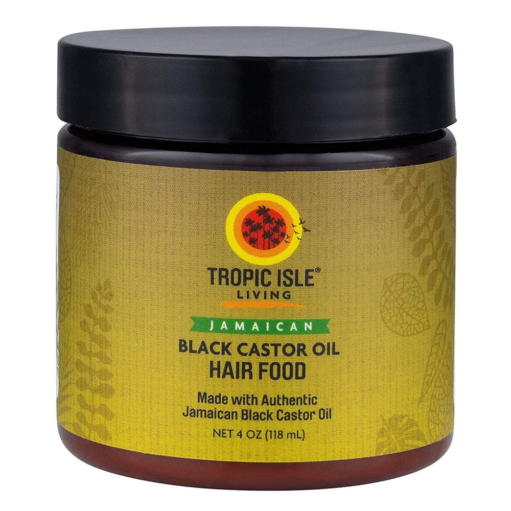 Black TROPIC ISLE LIVING Jamaican Black Castor Oil Hair Food (4oz)