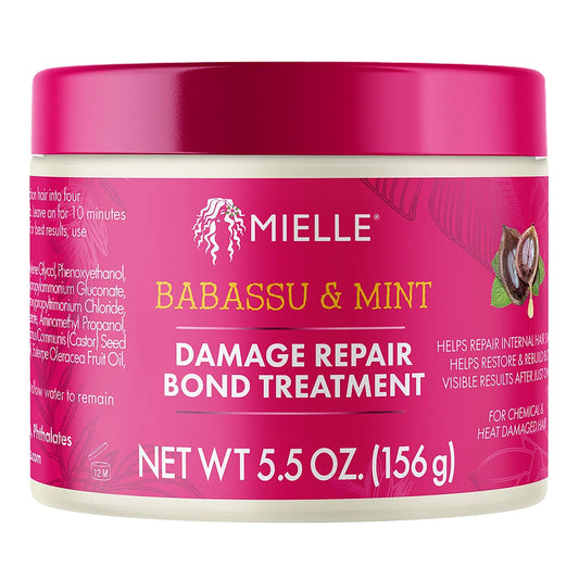 Violet Red MIELLE Babassu &amp; Mint Damage Repair Bond Treatment (5.5oz)