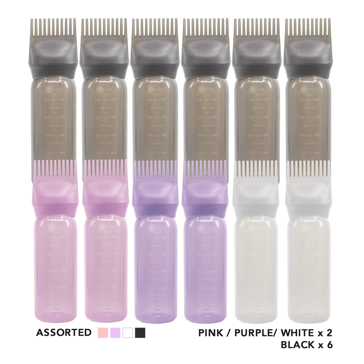 Light Gray Kim &amp; C Root Comb Application Bottle [160ml X 12] - Assorted