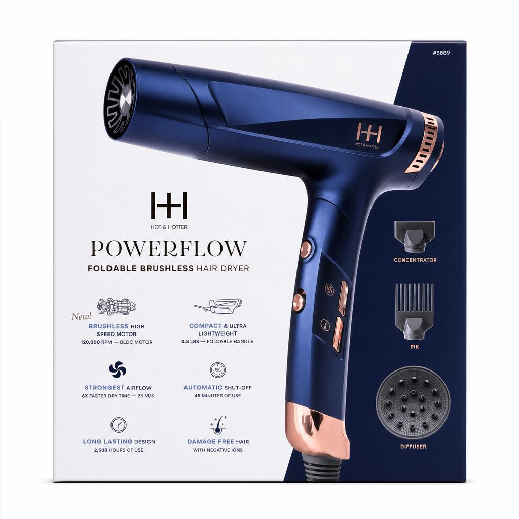 ANNIE Hot &amp; Hotter Powerflow Foldable Brushless Hair Dryer