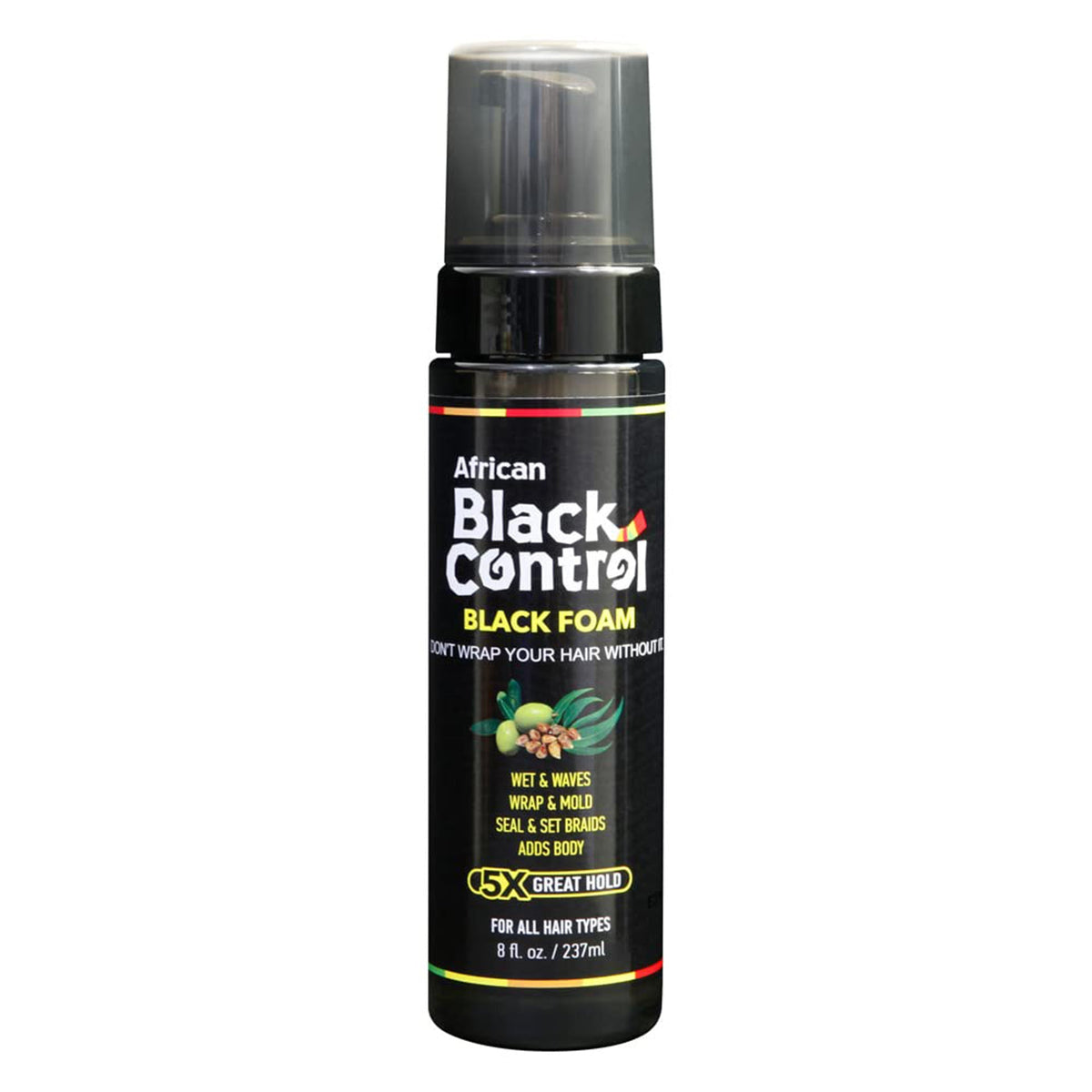 Black AFRICAN BLACK CONTROL Black Foam (8oz)
