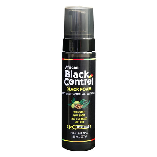 Black AFRICAN BLACK CONTROL Black Foam (8oz)