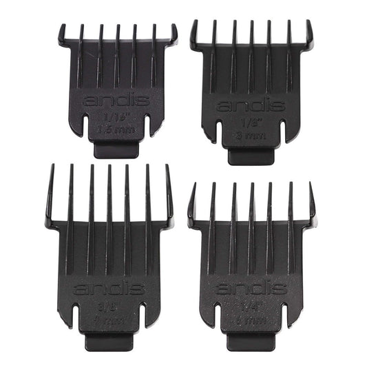 White Smoke ANDIS T Blade Attachment Comb Set 4pcs