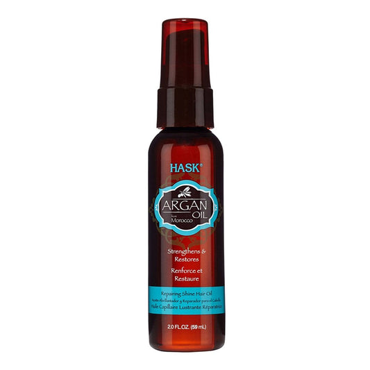 White Smoke HASK Argan Oil Repairing Shine Hair Oil (2oz)