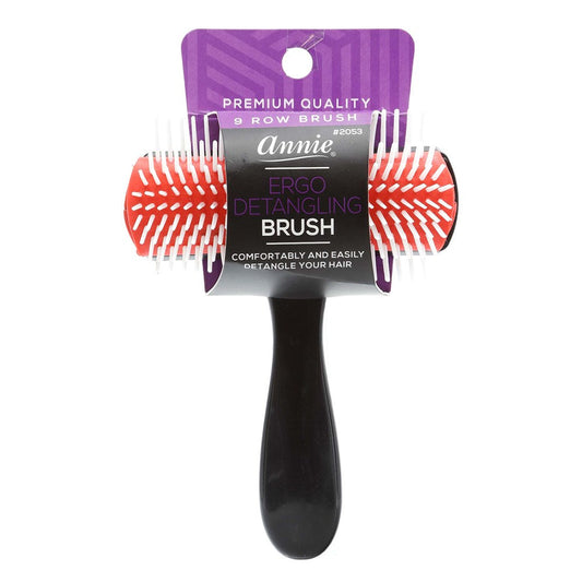 White Smoke ANNIE 9 Rows Ergo Detangling Brush