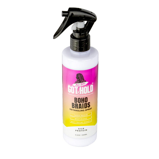White Smoke ALL DAY GOT HOLD Boho Braids Detangling Spray (8.5oz)