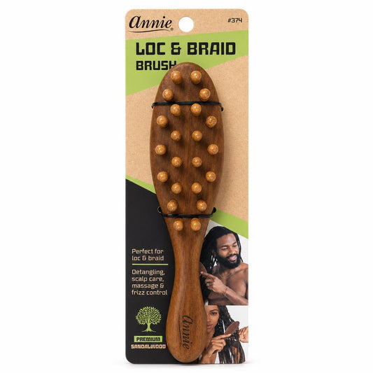Saddle Brown ANNIE Loc &amp; Braid Brush Oval