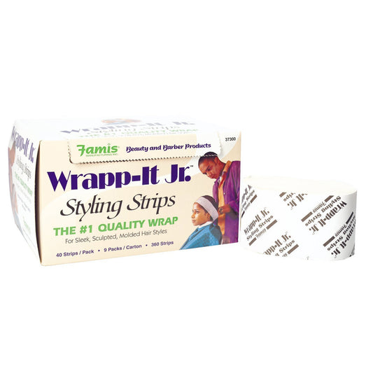 White Smoke GRAHAM BEAUTY Wrapp-It Jr. Styling Strips Carton (9 Packs/Carton)