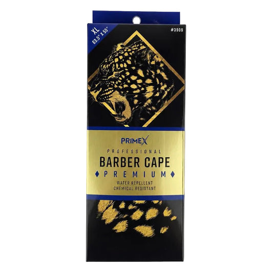 Black ANNIE PrimeX Premium Barber Cape - Jaguar