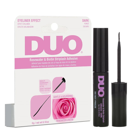 White Smoke DUO Rosewater &amp; Biotin Striplash Adhesive [Dark] (0.18oz/5g)