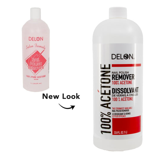 White Smoke DELON 100% Pure Acetone Nail Polish Remover (1L/33.8oz)