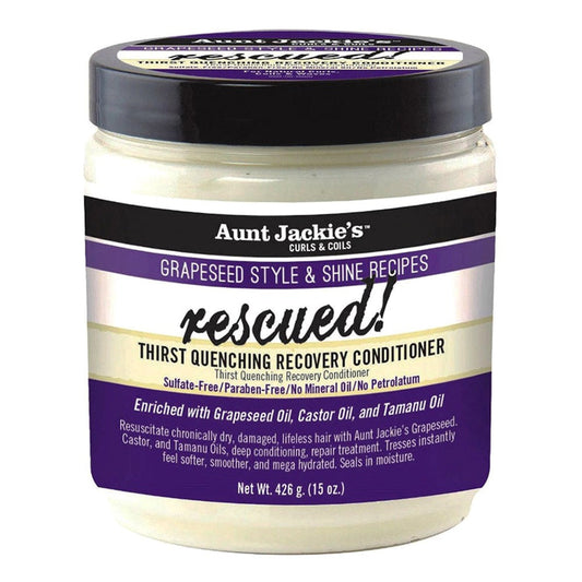 White Smoke AUNT JACKIE'S Grapeseed Rescued Thirst Quenching Recovery Conditioner (15oz)