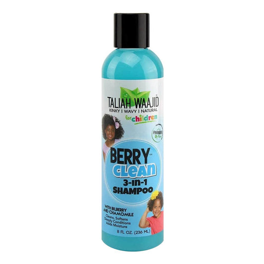 White Smoke TALIAH WAAJID Children Kinky Wavy Natural Berry Clean 3-In-1 Shampoo (8oz)