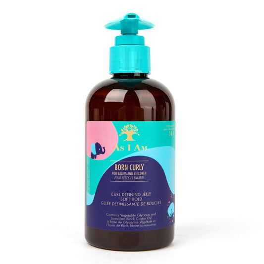 White Smoke AS I AM Born Curly Avocado Curl Defining Jelly Soft Hold (8oz)