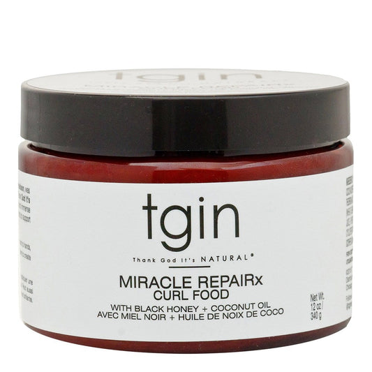 Light Gray TGIN MIRACLE REPAIRX Curl Food Daily Moisturizer (12oz)