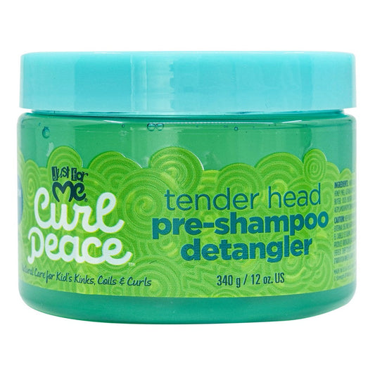 Medium Turquoise JUST FOR ME Curl Peace Tender Head Pre-Shampoo Detangler (12oz)