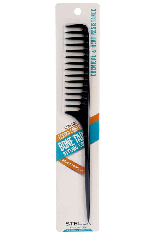 Light Gray MAGIC COLLECTION Extra Large Bone Tail Comb #2420