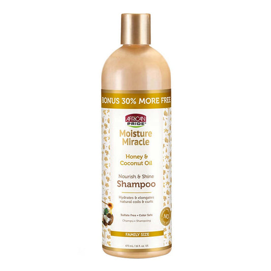 White Smoke AFRICAN PRIDE Moisture Miracle Honey &amp; Coconut Oil Shampoo (16oz)