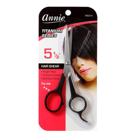 Black ANNIE Titanium Series Hair Shear