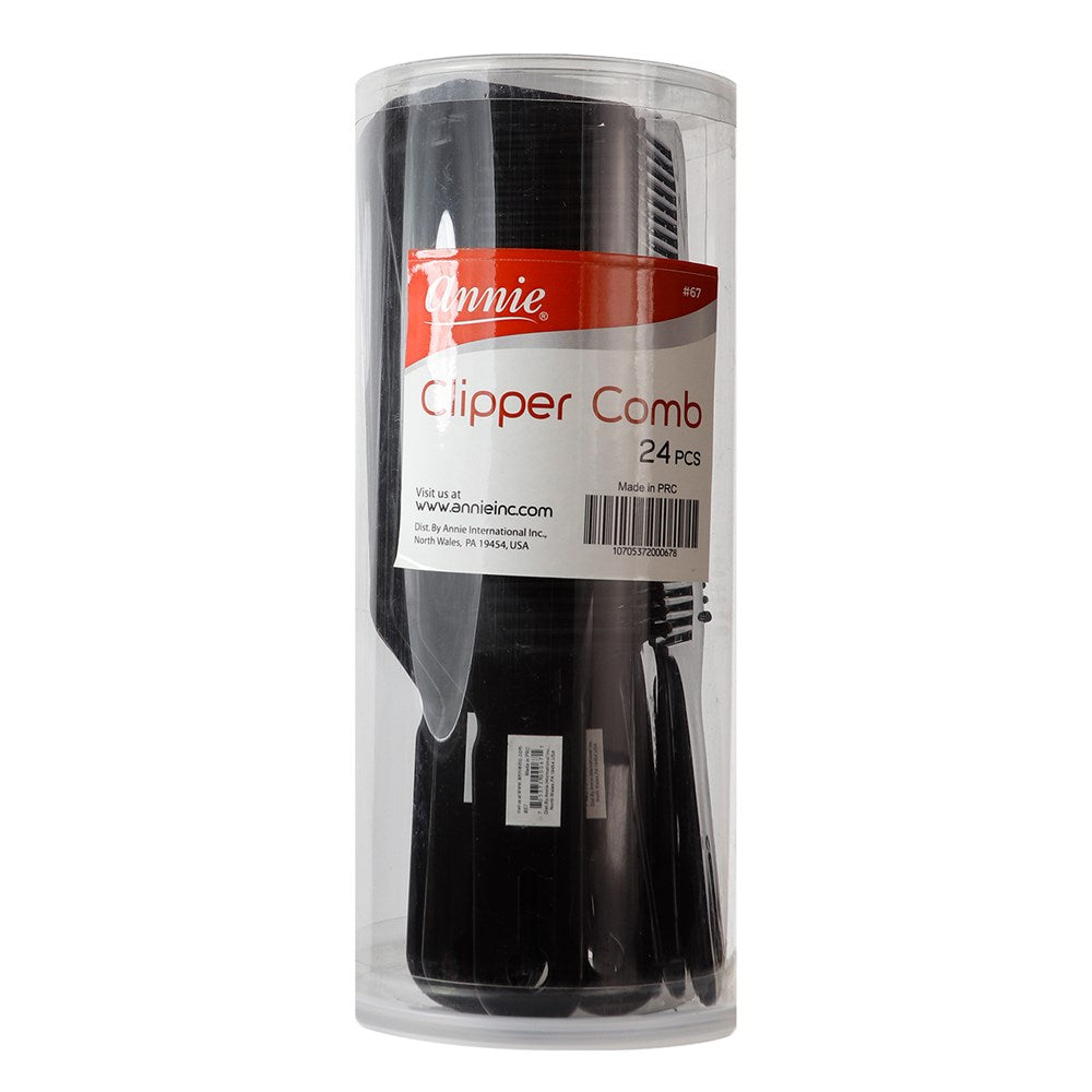 Black ANNIE Clipper Comb #67 [24pc/Jar]