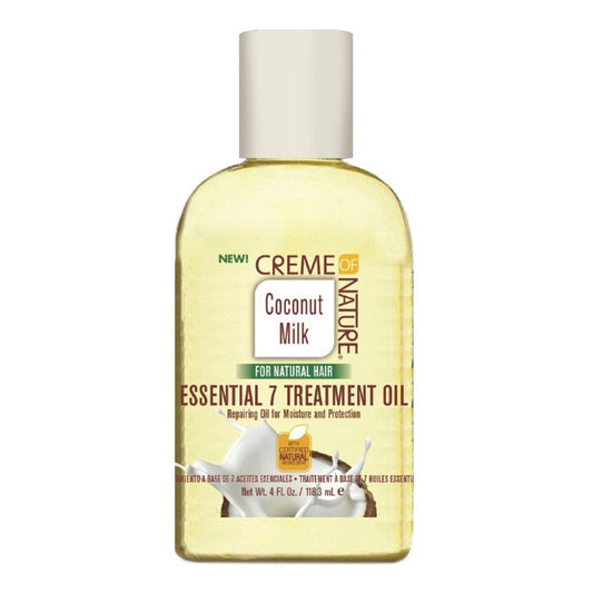 White Smoke CREME OF NATURE Coconut Milk Essential 7 Treatment Oil (4oz)