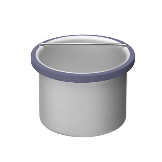 Gray Satin Smooth Removable Wax Metal Pot