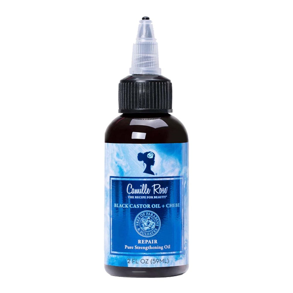White Smoke CAMILLE ROSE Black Castor Oil + Chebe Repair Pure Strengthening Oil (2oz)