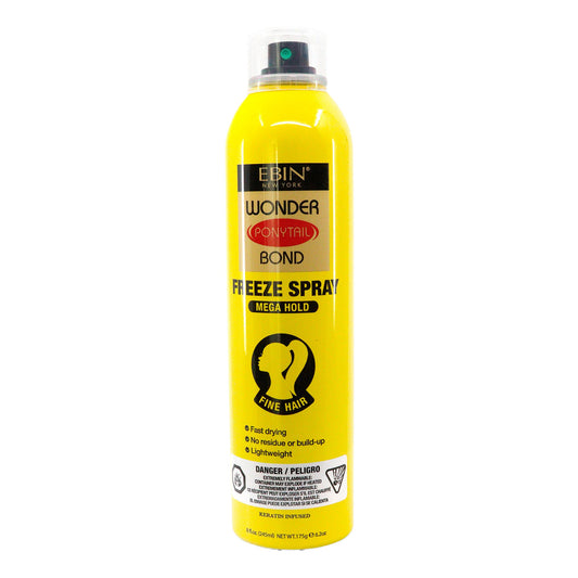 White Smoke EBIN Wonder Ponytail Bond Freeze Spray (8oz) - Mega Hold