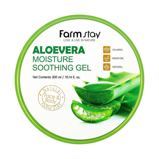 White Smoke FARMSTAY ALOEVERA MOISTURE SOOTHING GEL 300ML