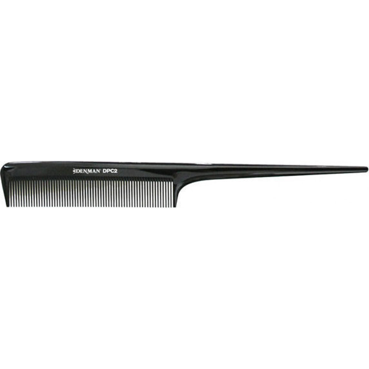 White Smoke Denman Tail Comb – Black