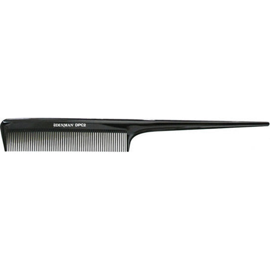 White Smoke Denman Tail Comb – Black