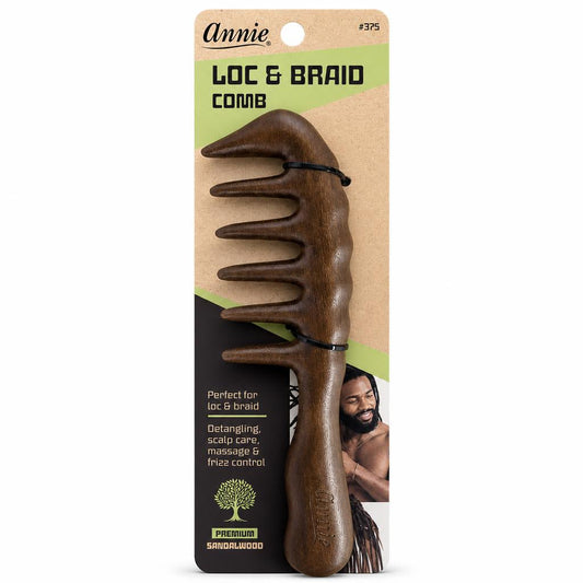 Dark Slate Gray ANNIE Loc &amp; Braid Rake Comb