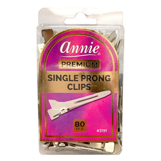 White Smoke ANNIE Single Prong Clips (80pcs/pack)
