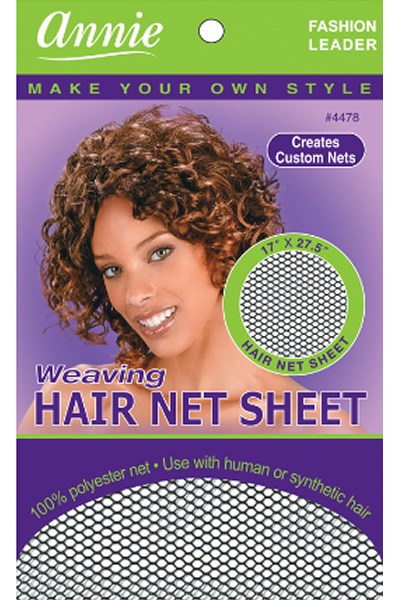 Dark Gray ANNIE Weaving Hair Net Sheet