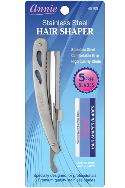 Sky Blue ANNIE Stainless Steel Hair Shaper w/ 5 blade