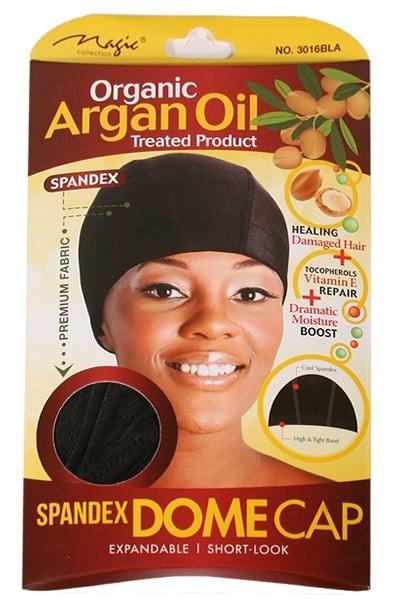 Dark Slate Gray MAGIC COLLECTION Spandex Dome Cap with Argan Oil Treated