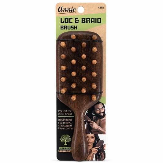 Black ANNIE Loc &amp; Braid Brush Rectangle