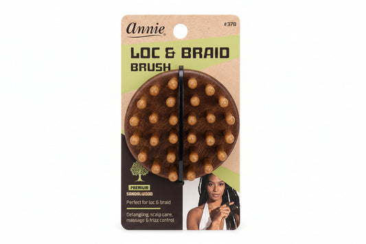 Black ANNIE Loc &amp; Braid Massage Brush