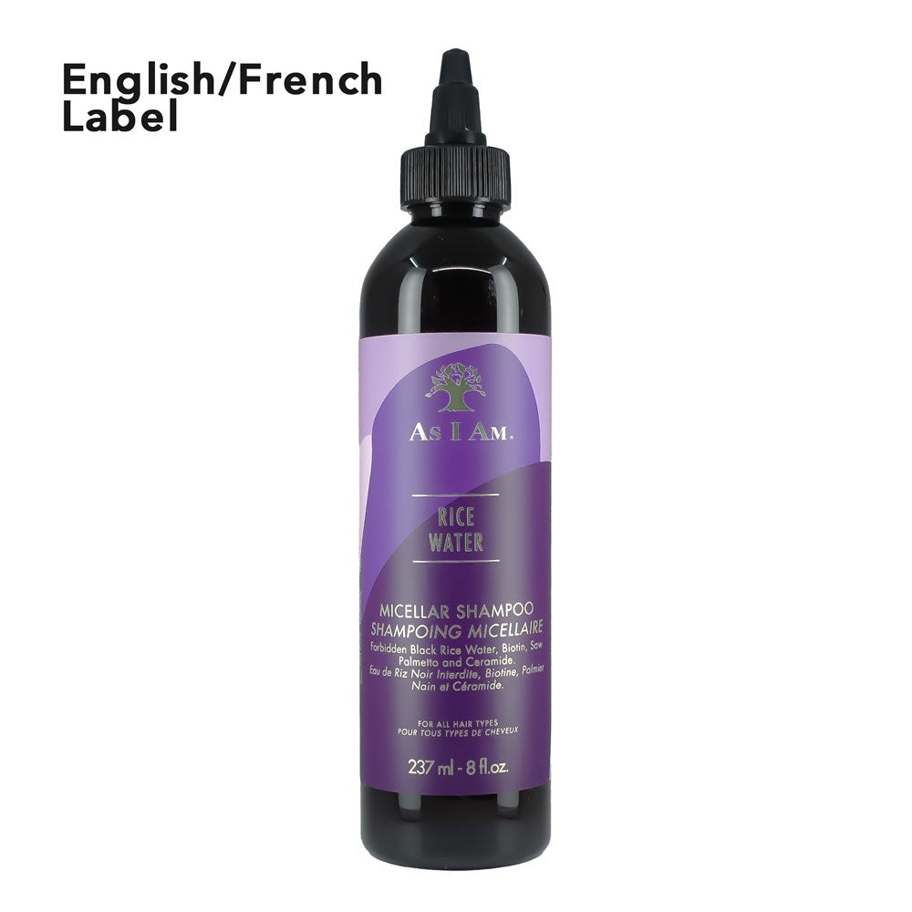 White Smoke AS I AM Rice Water Micellar Shampoo (8oz)